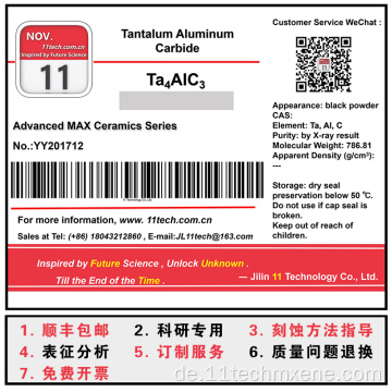 Mxene Ta4alc3 Schwarzpulver